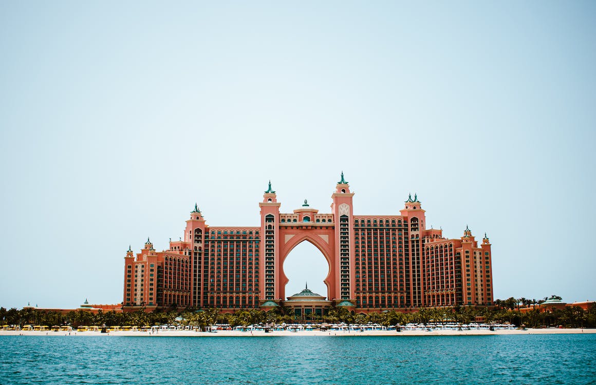 Free Atlantis The Palm Near the Ocean Stock Photo