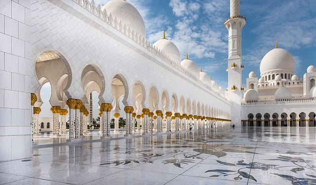 mosque, abu dhabi, to travel