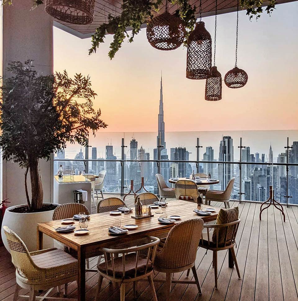 A picture of a fine dining restaurant in Downtown Dubai