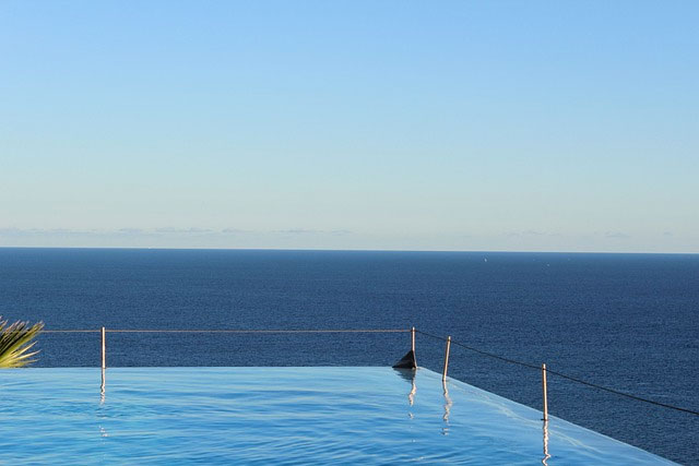 infinity, pool, sky