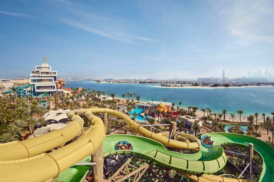 Atlantis Aquaventure waterpark, a world-famous attraction at Atlantis The Palm