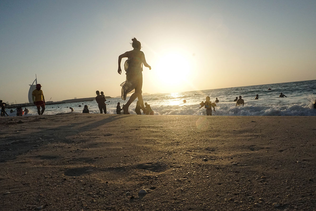 A stunning view of Jumeirah Beach, one of the best beaches in Dubai