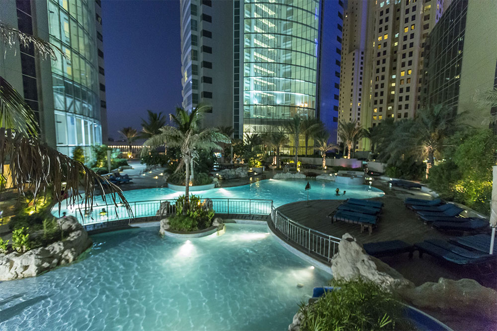 View of Al Fattan Marine Towers and its amenities