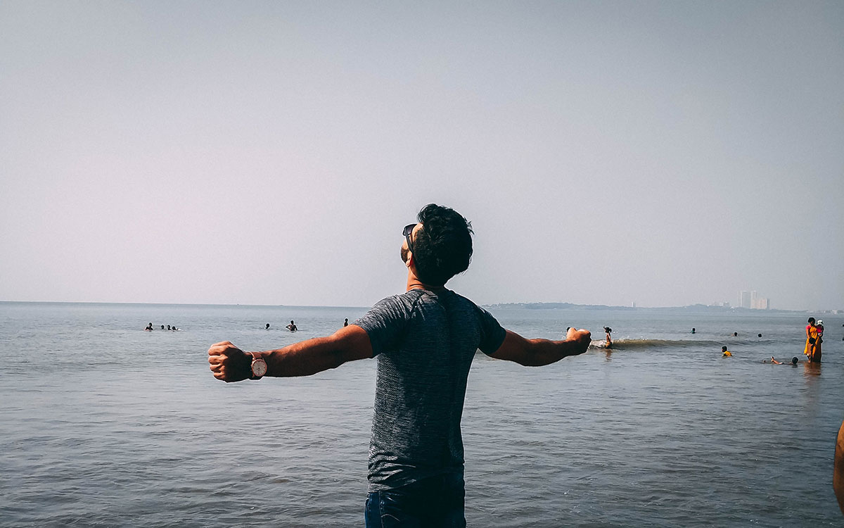 A person enjoying water activities in Dubai