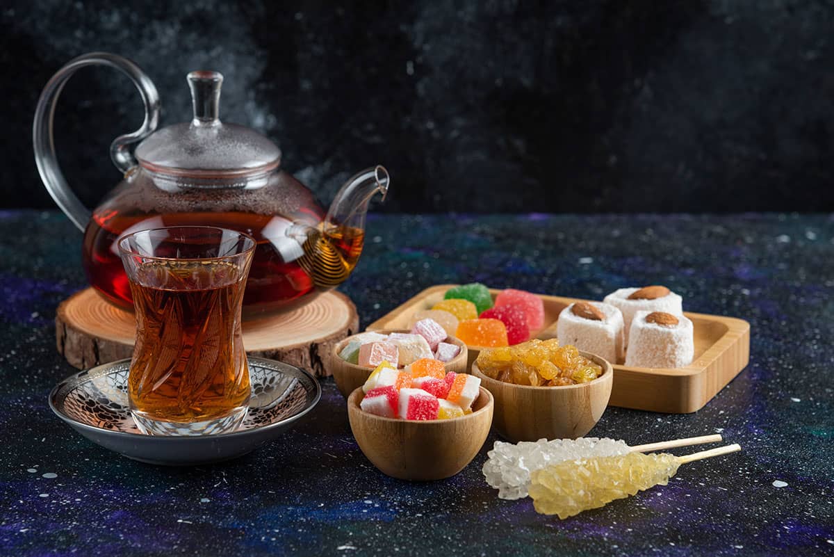 A quaint Arabian tea house with traditional Emirati flavors and dishes