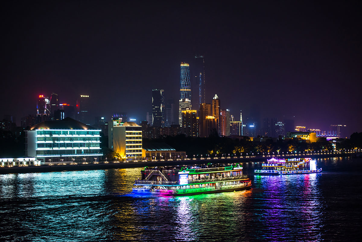 A vibrant nightlife scene in downtown Dubai